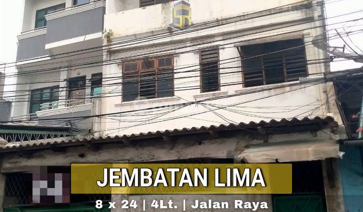 RUKO DI JALAN UTAMA AREA JEMBATAN LIMA, TRAFFIC TINGGI 1