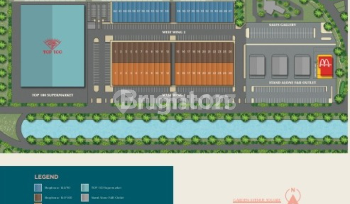 Ruko Garden Avenue Square di Batam Centre