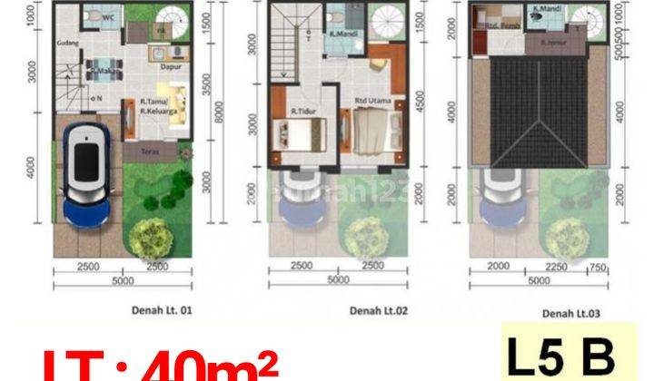 Rumah di cluster Amarillo 5x8, Gading Serpong, TERMURAH! 2