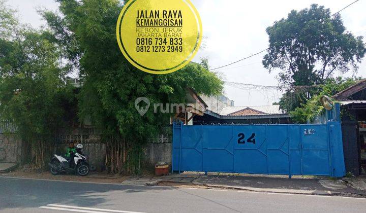 Ambil Cepat MURAH Tanah bonus bangunan Kemanggisan Raya Lt859m2 Kebon Jeruk Jakarta Barat Harga BU 1