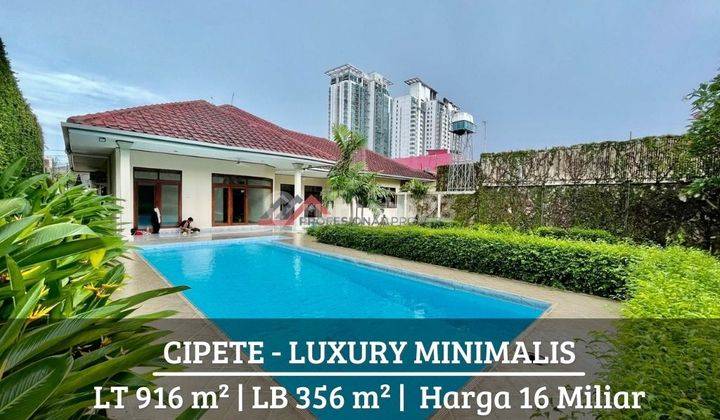 Cipete Utara Rumah Mewah Kawasan Elite Dekat dgn MRT 1