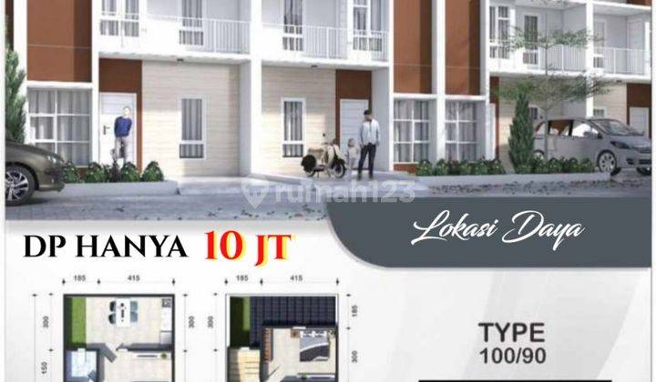 Rumah 2 Lantai Promo Dp 10jt Lokasi Paccerakkang Daya 1