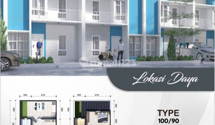 Rumah 2 Lantai Promo Dp 10jt Lokasi Paccerakkang Daya 2