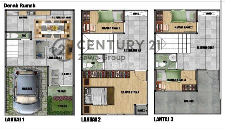 Dijual Rumah Baru Indent di daerah Duri Kepa. Rumah ready Oktober 2022, 3 Lantai Akses jalan 2 mobil, Hadap timur, Bebas banjir saat ini ada program “early bid” 1