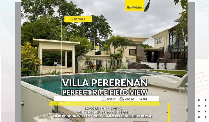 Modern Design Villa With Perfect Rice Field View in Pererenan Canggu 1