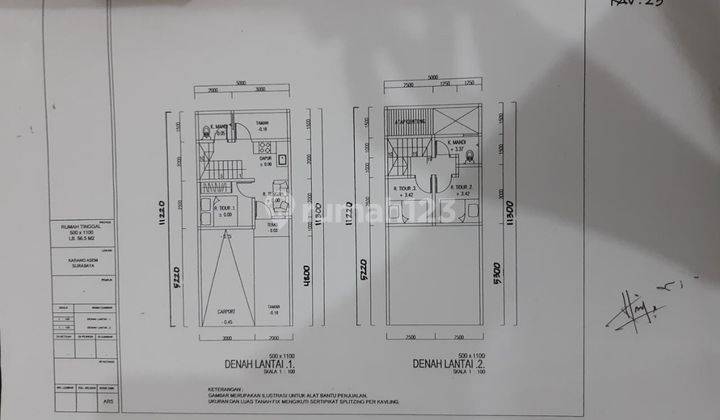 Dijual Rumah Baru Gress Minimalis Lokasi Karang Asem Surabaya Timur 2