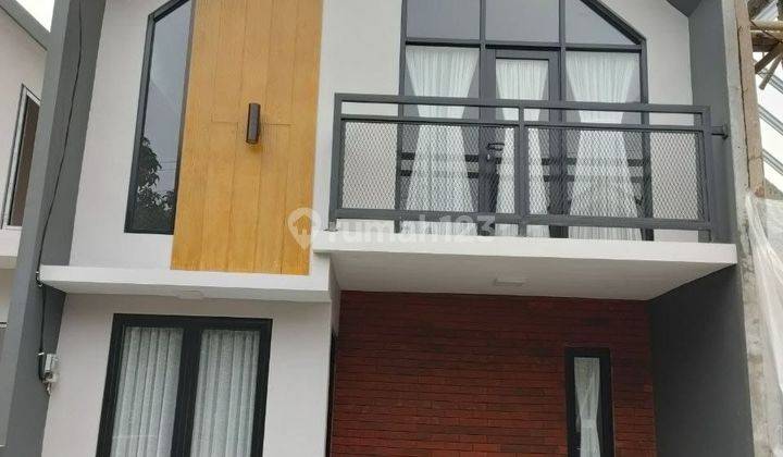 Rumah murah desain modern mezanin dekat pintu tol sawangan  1