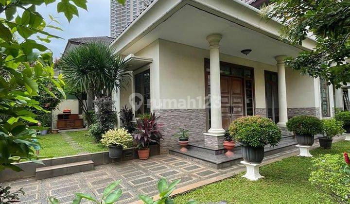 DIJUAL RUMAH ASRI dgn TAMAN di Jl ALAM ELOK, PONDOK INDAH, JAKSEL 1