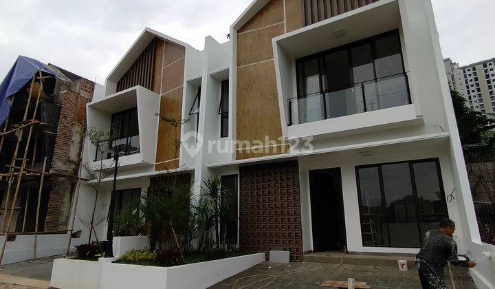 rumah baru siap huni cantik model tropic modern minimalis dalam cluster dkt dg toll desari via  1