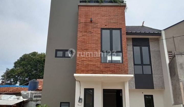 Rumah siap huni desain rooftop dekat LRT cibubur cimanggis depok 1