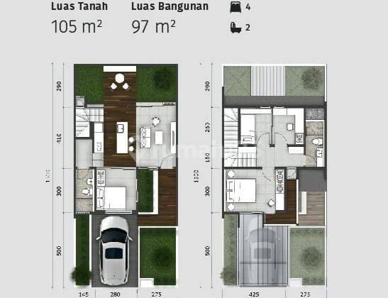 jual cepat rumah baru murah di summarecon gedebage gede bage flora freya type 7 premium 2