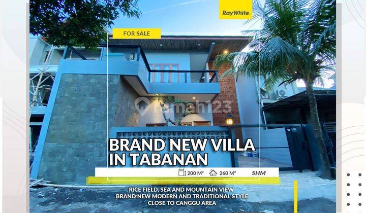 Rice Field, Sea and Mountain View Villa For Sale in Nyanyi  Tabanan 1