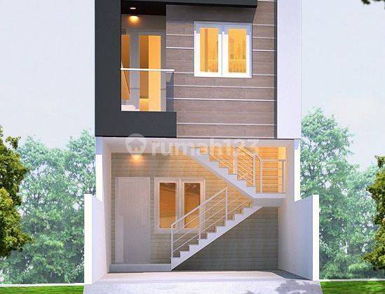 Rumah Baru Gress Modern Minimalis di Rungkut Menanggal Harapan ( Rumah Kost ), Semi Funished 1