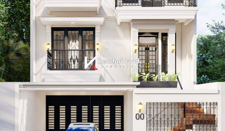 RUMAH MODERN MINIMALIS  DALAM CLUSTER  BANGUNAN 3 LANTAI  1