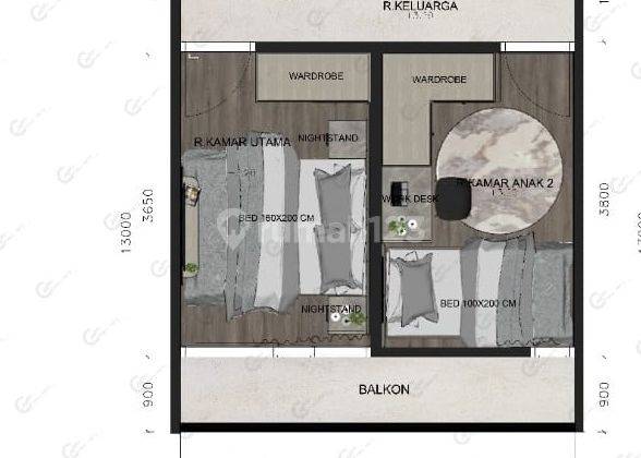 Rumah baru 100% minimalis TKI 1 dengan ceiling yang tinggi 2