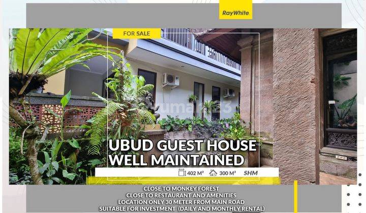 Guest House in Ubud Guest House For Sale and Rent in Ubud 1