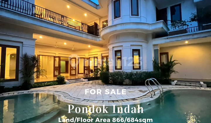 For sale rumah secondary di pondok indah jakarta selatan