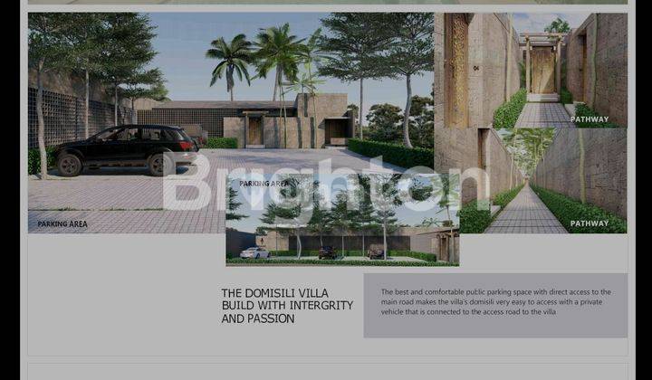 THE NEW PROJECT DOMISILI VILLA 1