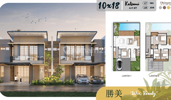 Rumah Okinawa Pik2 Uk 10x18 Hrg 6,9M bisa KPR 1