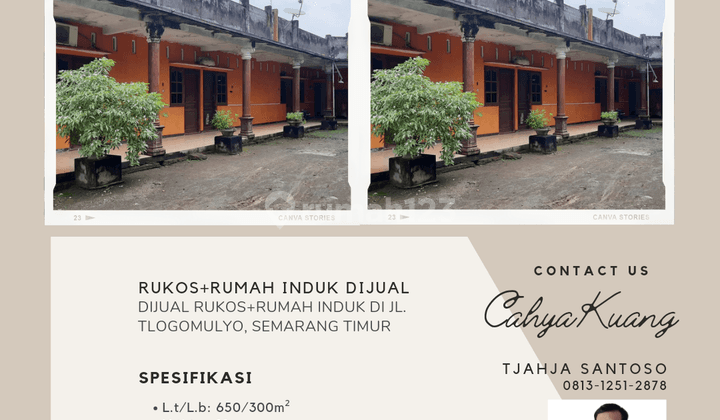 DIJUAL RUMAH INDUK PLUS KOS 10 KT, DI TLOGOMULYO SEMARANG TIMUR  2