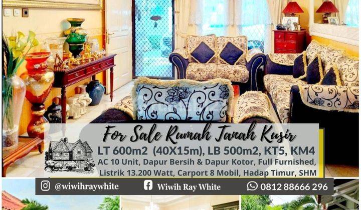 Rumah Klasik Komersial di Tanah Kusir, Jakarta Selatan Luas 600m Harga 12.5M Nego #WWC 1