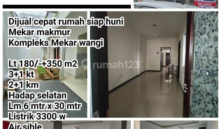 Dijual Cepat Rumah Siap Huni Mekar Makmur Kompleks Mekar Wangi Bandung Jawa Barat 1