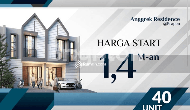 NEW MINIMALIS ANGGREK RESIDENCE PRAPEN HANYA 1M-AN 2LT 1