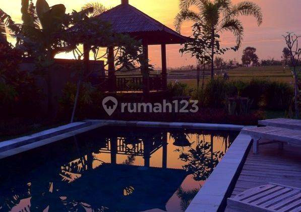 Tropical Villa With Beautiful Rice Field View Furnished 2