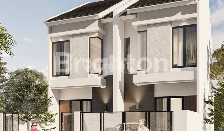 NEW GRESS MINIMALIS MODERN, PONDOK TJANDRA JERUK RUMAH 2 LANTAI DIBAWAH 1.5M 1