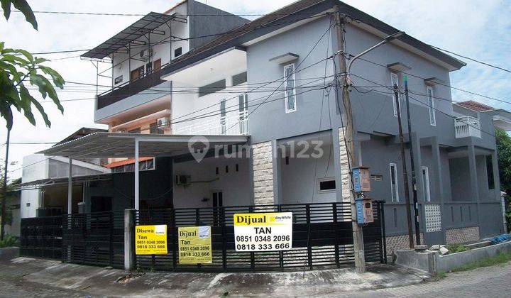 Rumah di Bendul Merisi Utara Surabaya, Minimalis 3 Lantai, Hook/Pojokan, ada Rumah Kost nya, Siap Huni 1