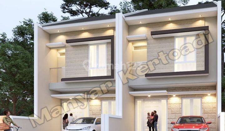 Rumah Baru Gress di Manyar Kertoadi Surabaya, Minimalis, 2 Lantai - EA - 1