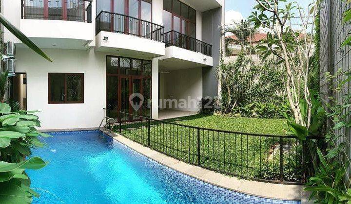 Rumah Modern Minimalis,Taman Luas Di Kemang Jakarta Selatan ,Semi Furnished Sudah Renovasi Di Kemang, Kemang RWGPINV 1