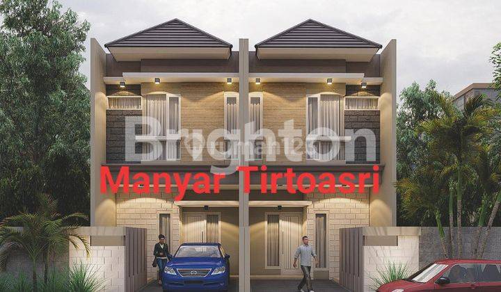 TERMURAH! RUMAH GRESS MANYAR TIRTOASRI (ADA 2 UNIT) MINIMALIS POSISI DEPAN 1