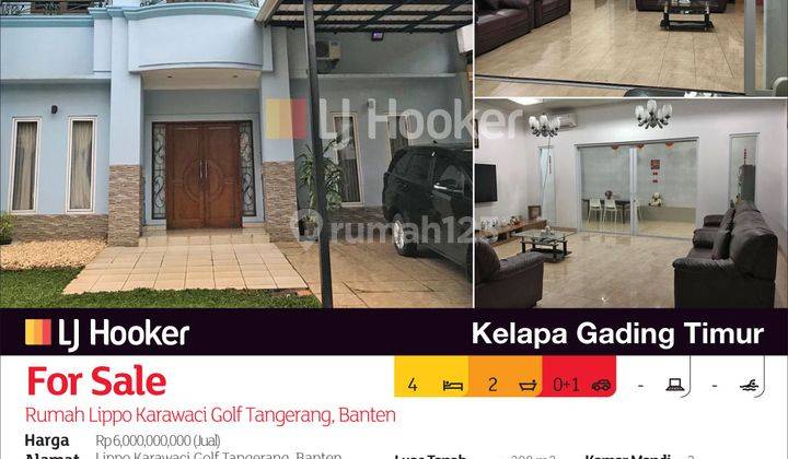 Rumah Lippo Karawaci Golf Tangerang, Banten 2