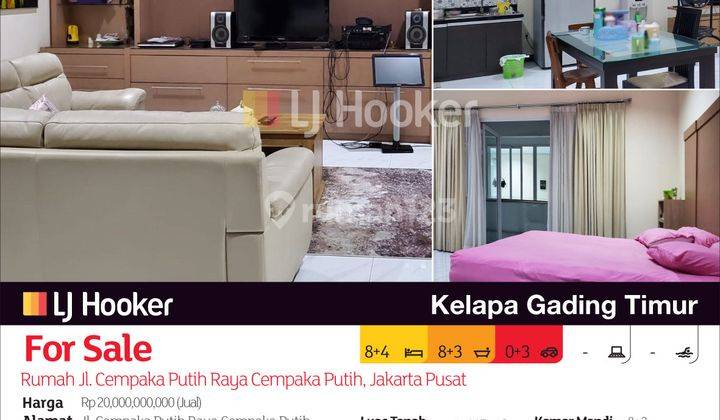 Rumah Jl. Cempaka Putih Raya Cempaka Putih, Jakarta Pusat 2