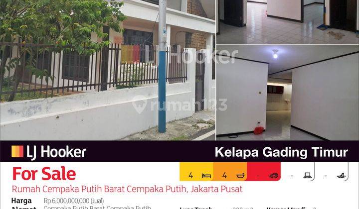 Rumah Cempaka Putih Barat Cempaka Putih, Jakarta Pusat 2