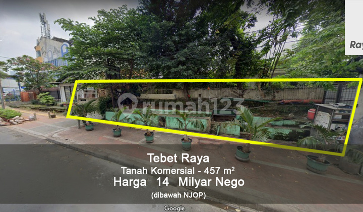 Tanah Komersial Tebet Raya dibawah NJOP