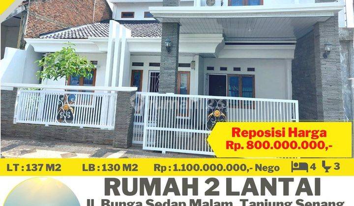 Rumah 2 Lantai di Pinggir Jalan Bunga Sedap Malam Tanjung Senang 1