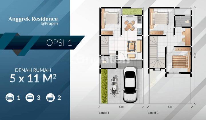 RUMAH SUPER MINIMALIS SMART HOME DENGAN MODEL SCANDINAVIAN DAN DAPAT KAN BONUS UNTUK 5 UNIT PERTAMA 2