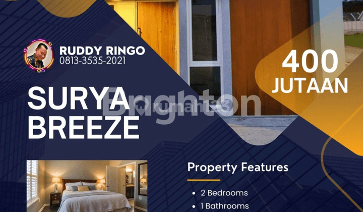 RUMAH MURAH DI  PERUMAHAN  SURYA BREEZE 1