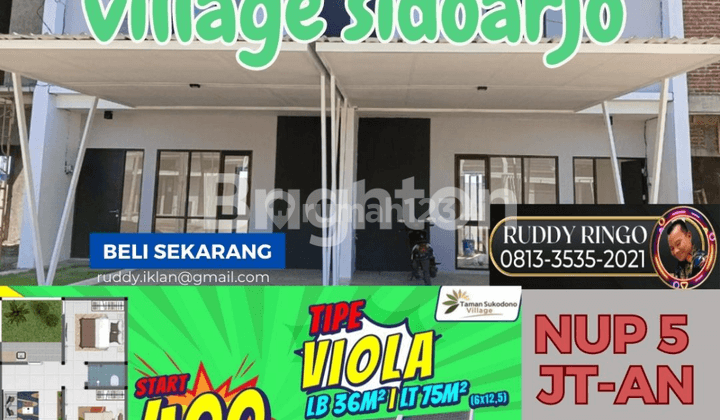 RUMAH MURAH GEDANGAN PERUMAHAN TAMAN SUKODONO VILLAGE 400JTAN 1