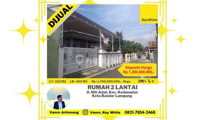 Rumah Murah  2 Lantai di Kedamaian 1