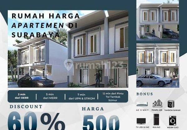 Grand Wonorejo Rungkut, rumah 2 lantai free biaya2 2