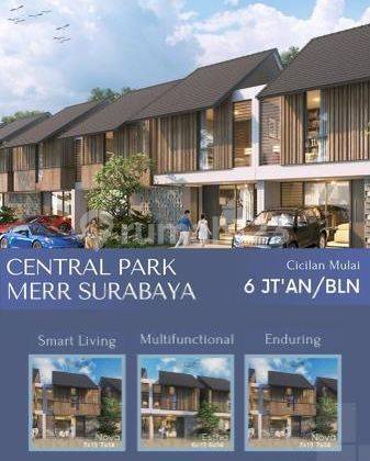 Central Park Merr rumah 2 lantai free biaya DP 0% langsung akad 1