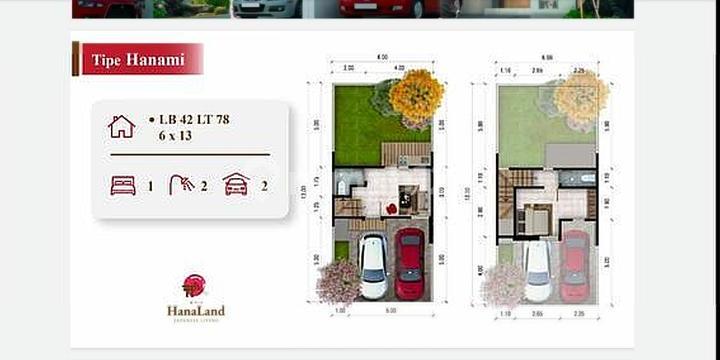 Hanaland Japanese living, near toll gate, 1 million down payment, 1 million monthly installment.