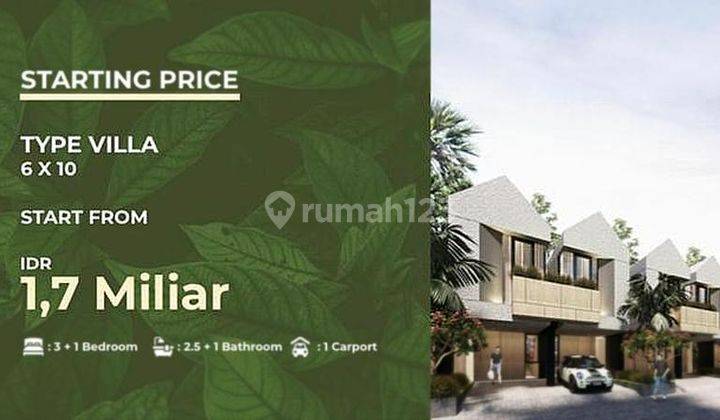 Rumah Modern Type Villa (6x10), Park Spring, Kelapa Gading 1