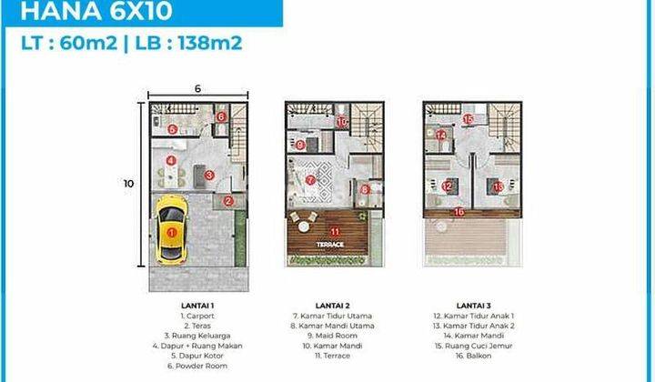 Osaka residence pik 2 Hana badan 2