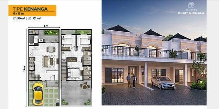 Cluster bukit nirmala PIK 2 Tipe Kenanga di hoek Cluster bukit nirmala PIK 2 Tipe Kenanga di hoek