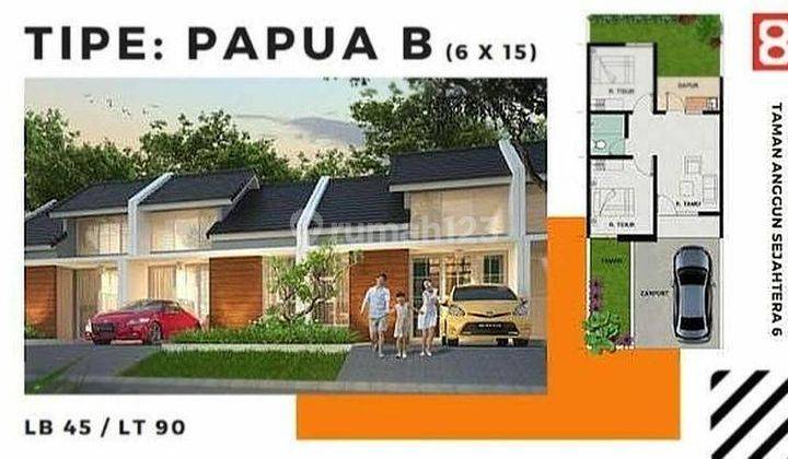 Taman Anggun sejahtera 6 baypas krian, bayar 1 jta langsung kpr 2