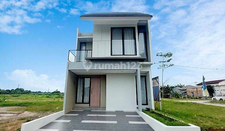 Rumah Cluster  Full Furnished 2 Lantai 700 Jutaan,  Dekat Stasiun 1